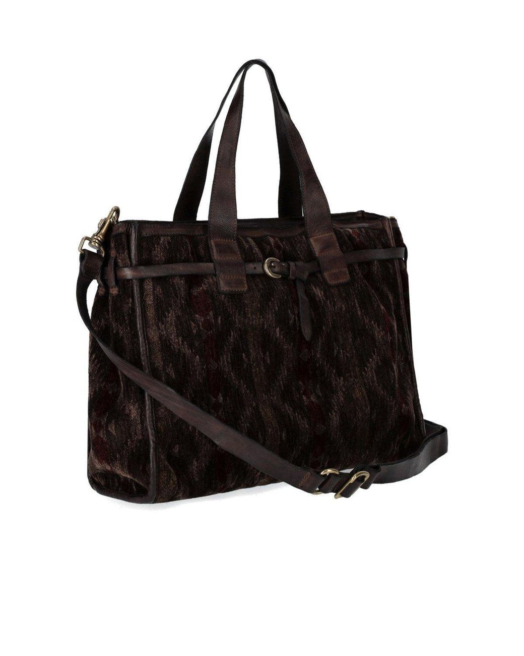 Campomaggi Black Patrizia Shopping Bag