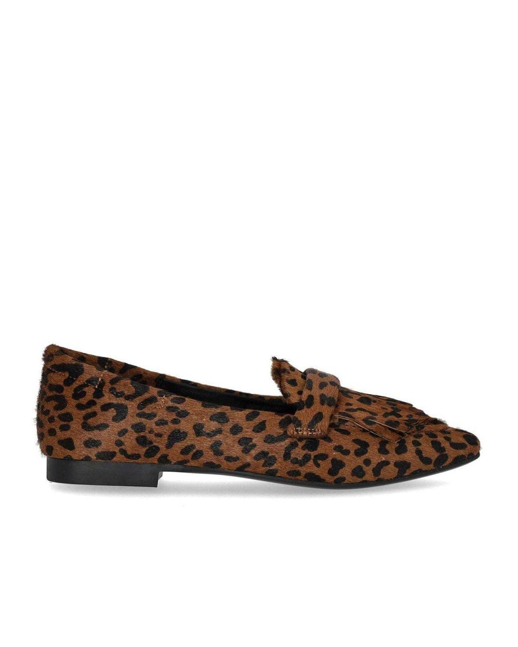 MISS OLIVIA Brown Ada Animalier Loafer