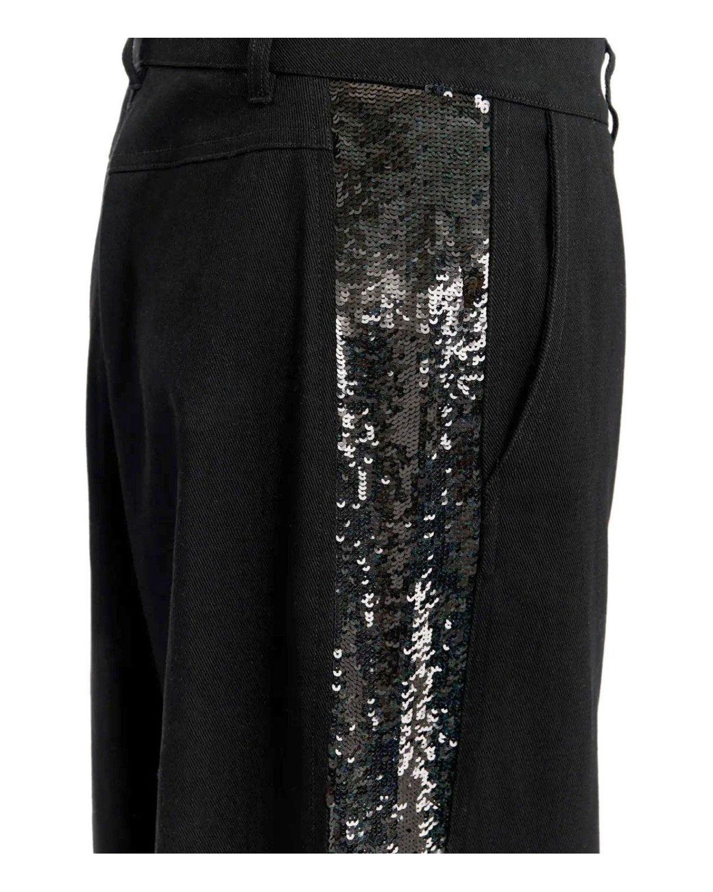 Essentiel Antwerp Black Gorror Wide Leg Pants