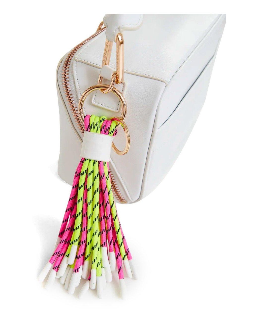 Essentiel Antwerp White Hunfair Fuchsia And Keychain