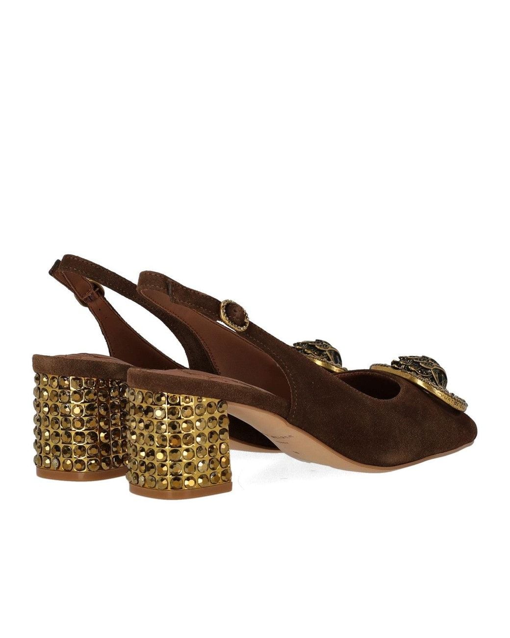 Kurt Geiger Brown Slingback Chelsea Block