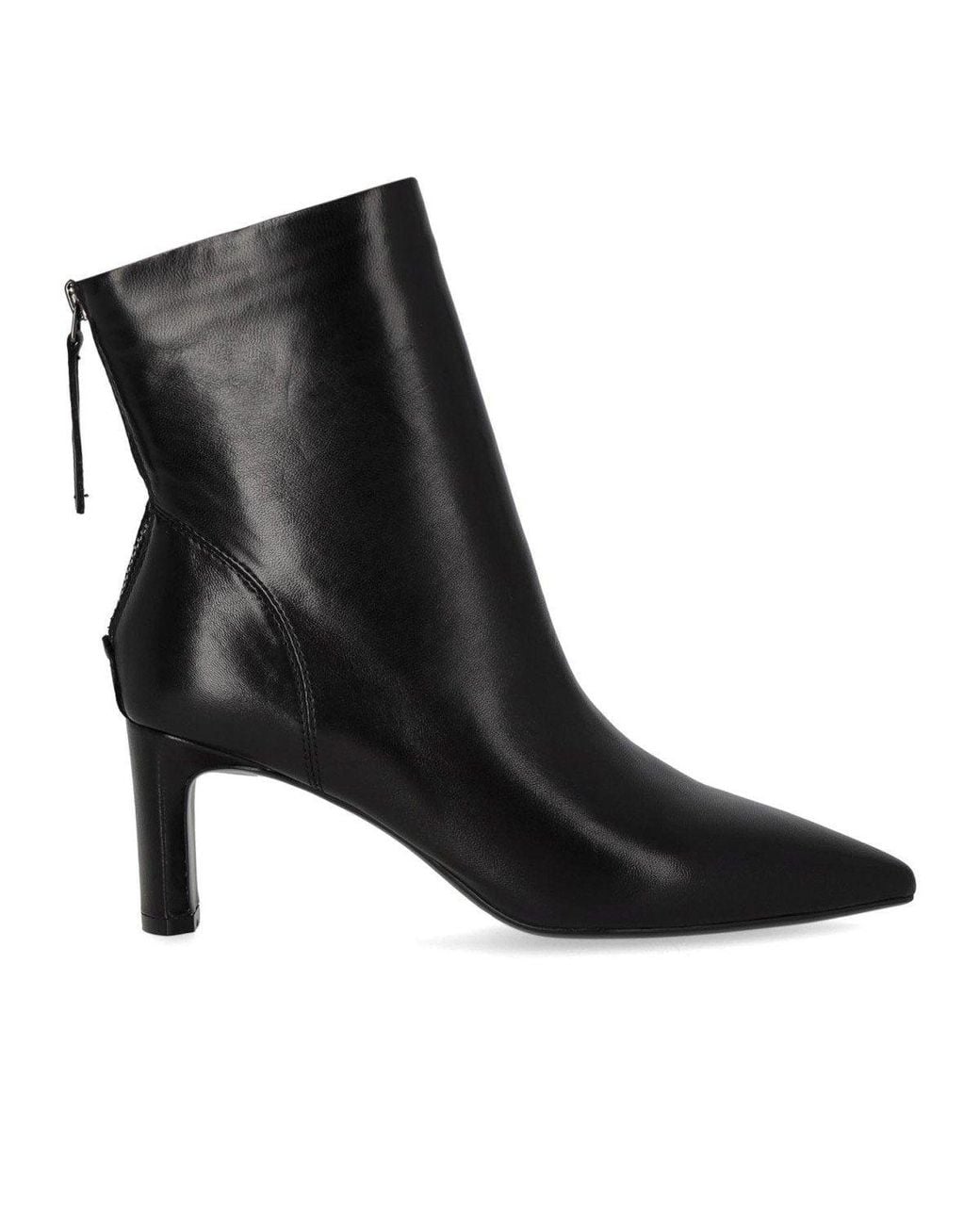 MISS OLIVIA Black Gaia Heeled Ankle Boot