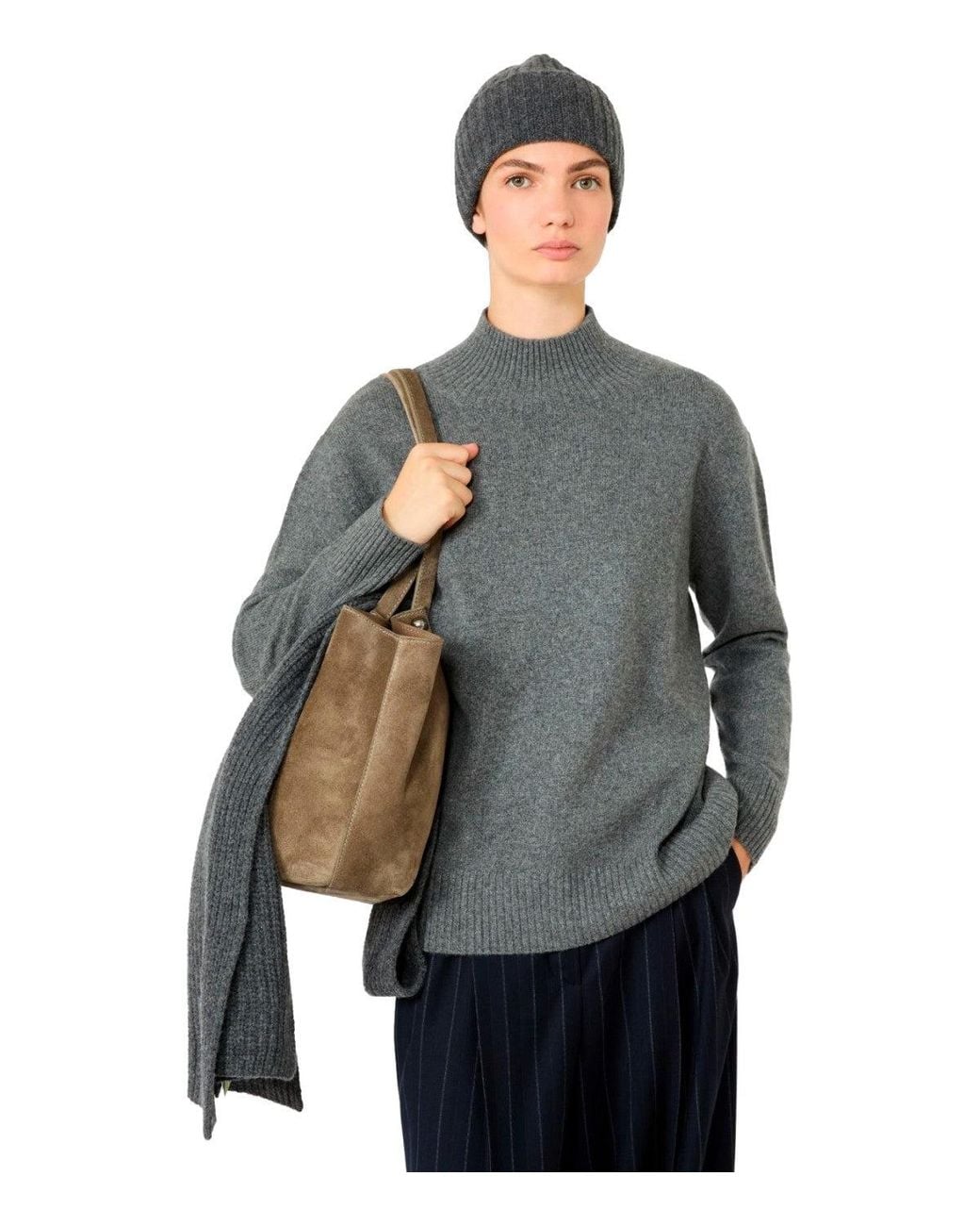 Weekend by Maxmara Gray Sweater Elegia