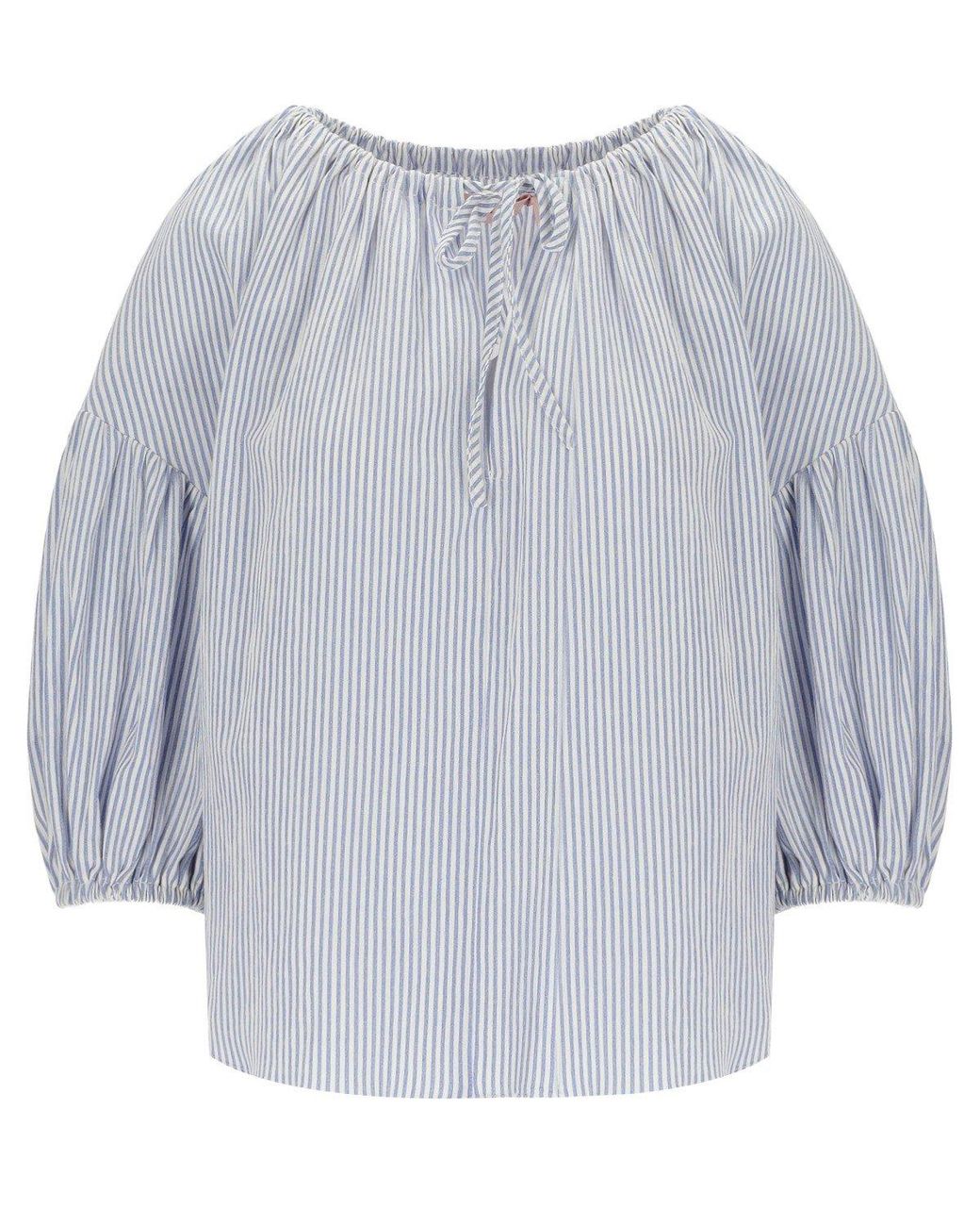 Traffic People Blue Rose Top