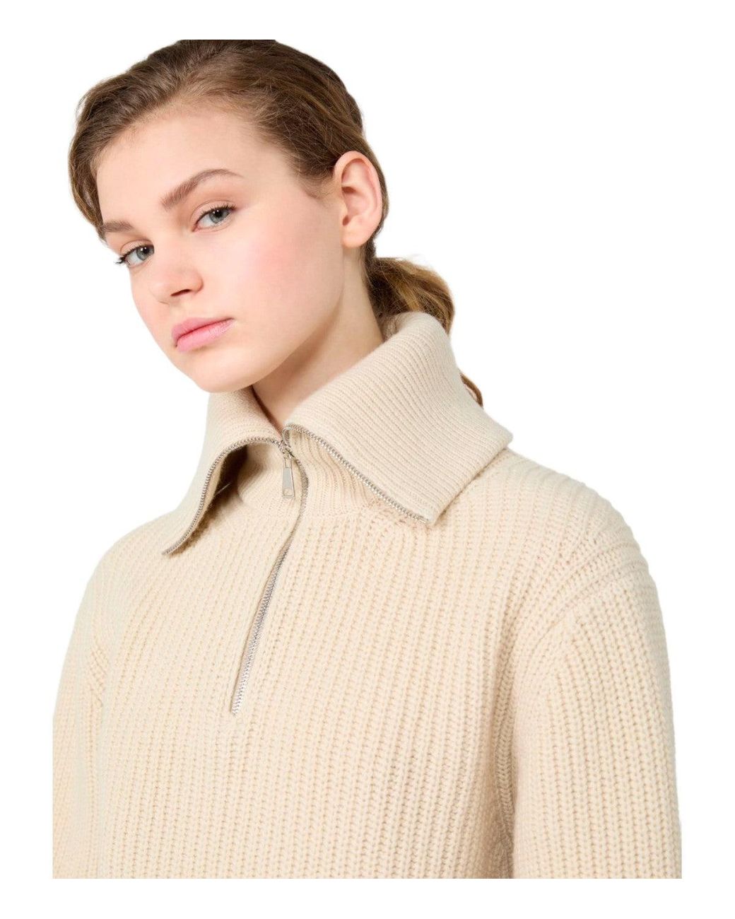 Weekend by Maxmara Natural Sweater Laser Cream