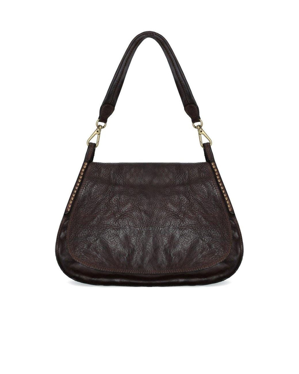 Campomaggi Black Enza Dark Shoulder Bag