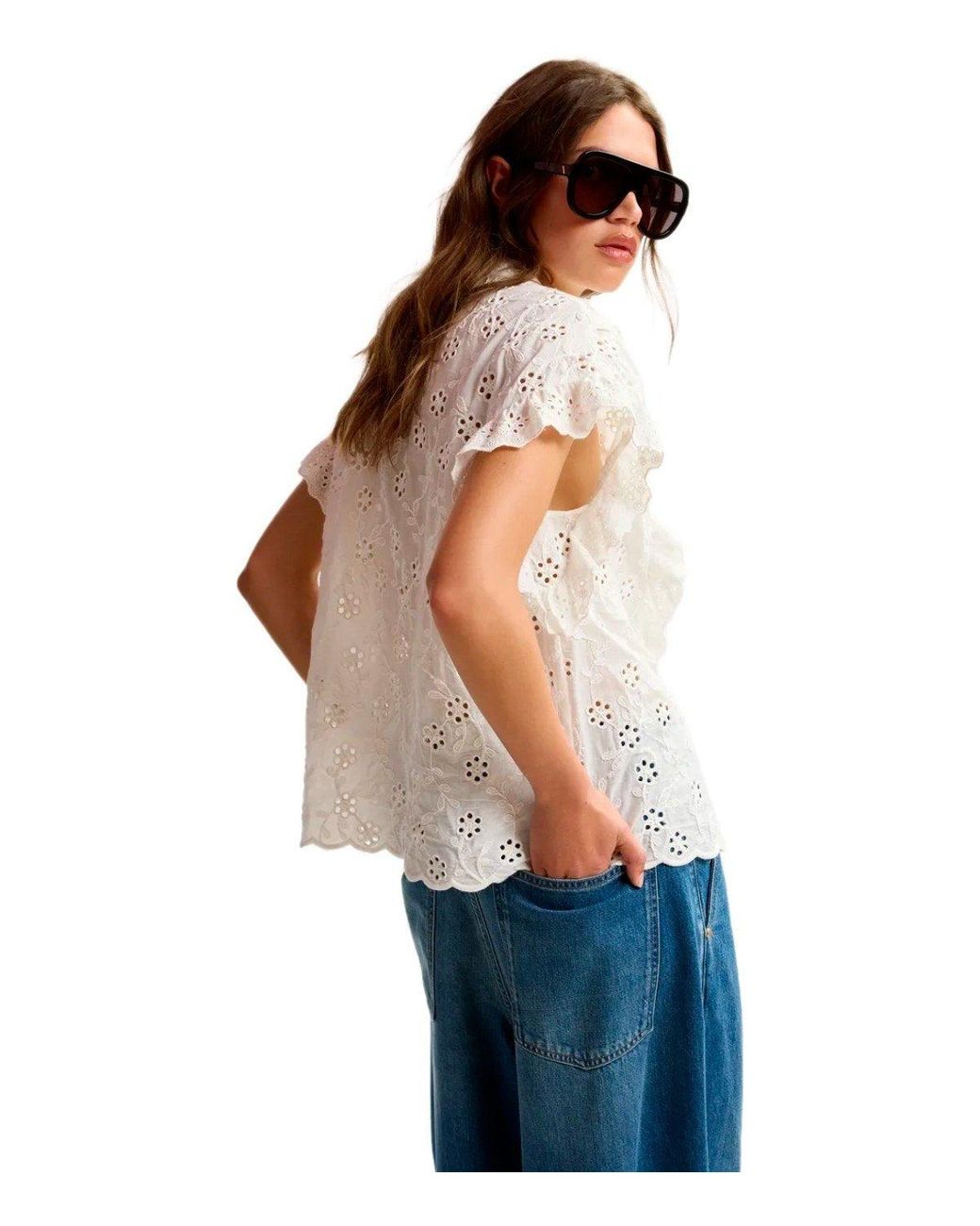 Essentiel Antwerp White Jellaba Shirt