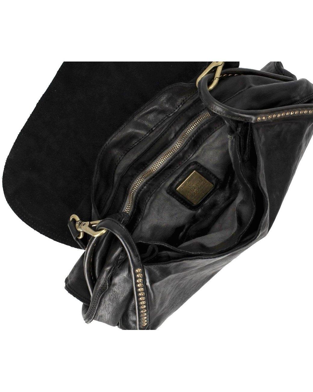 Campomaggi Black Enza Shoulder Bag