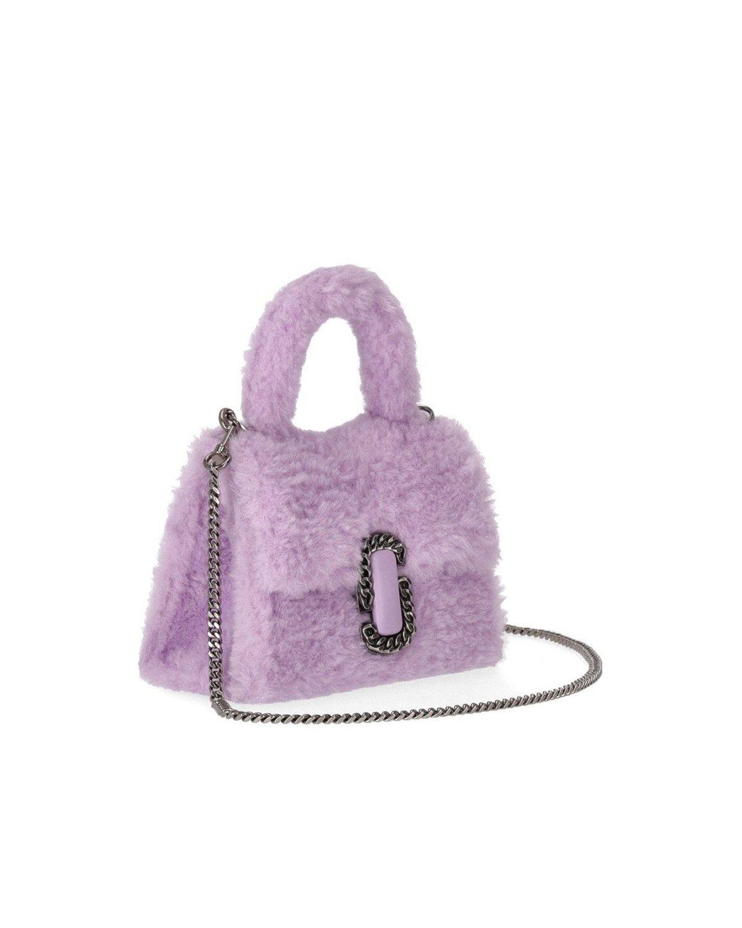 Marc Jacobs Purple The Teddy St. Marc Mini Top Handle Bag