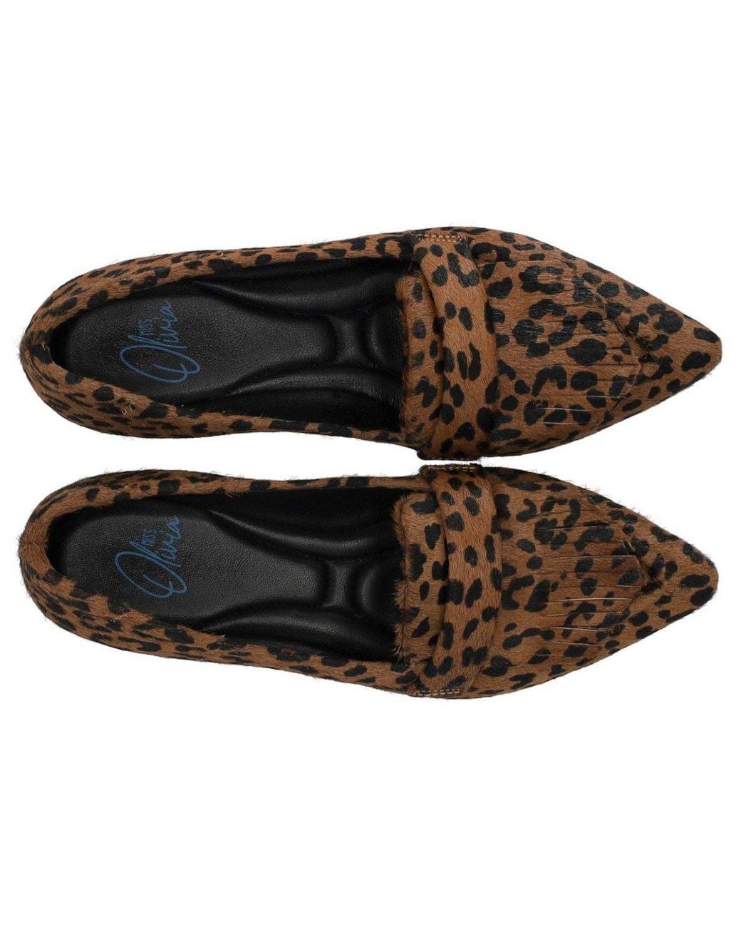 MISS OLIVIA Brown Ada Animalier Loafer