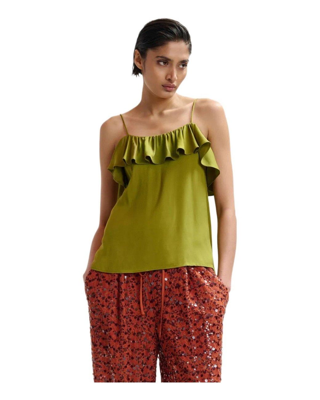 Essentiel Antwerp Green Janielle Top