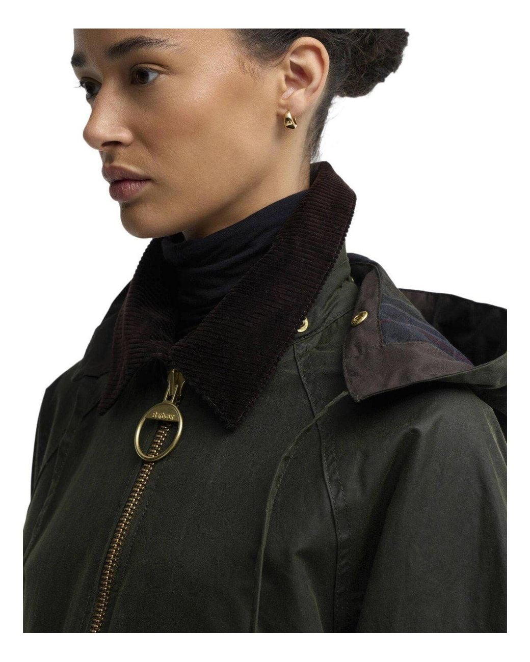 Barbour Black Carville Wax Jacket