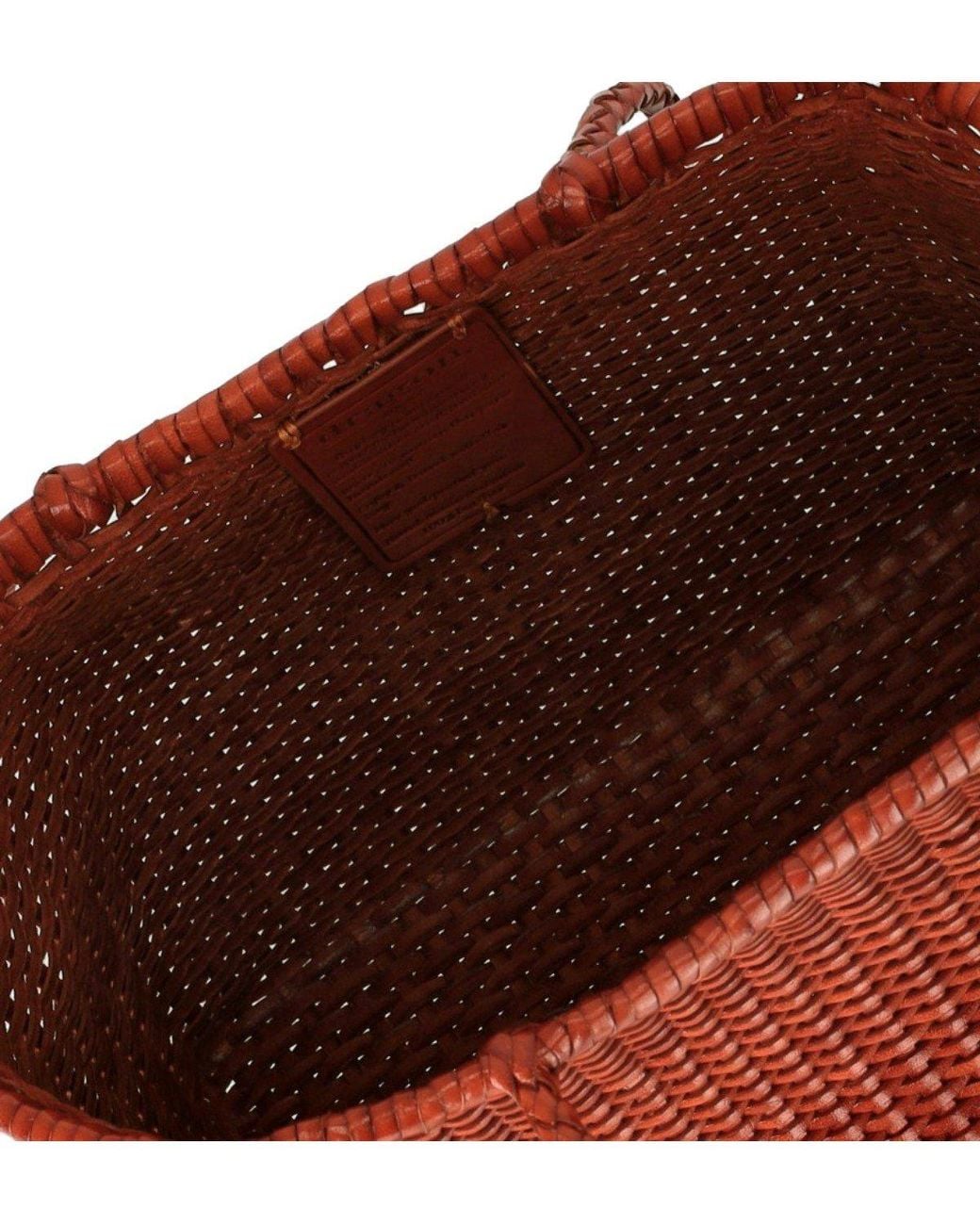 Borsa Shopping Weave Small di Dragon Diffusion in Red
