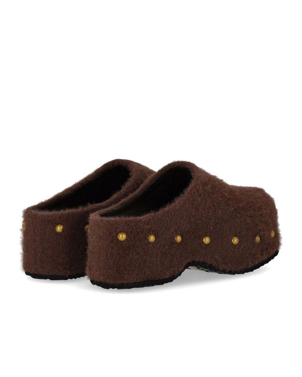 MISS OLIVIA Brown Carola Mohair Clog