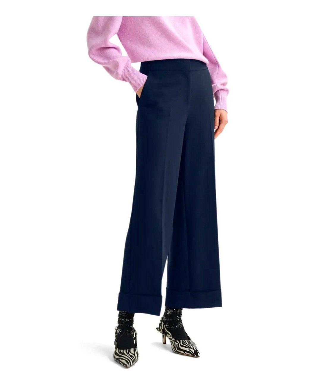 Essentiel Antwerp Blue Imo Cropped Trousers