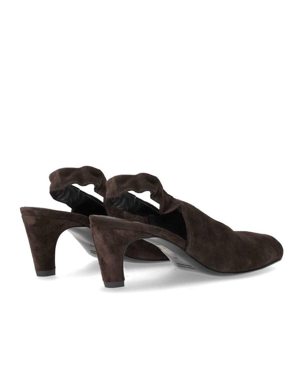Elena Iachi Brown Dark Heeled Sandal