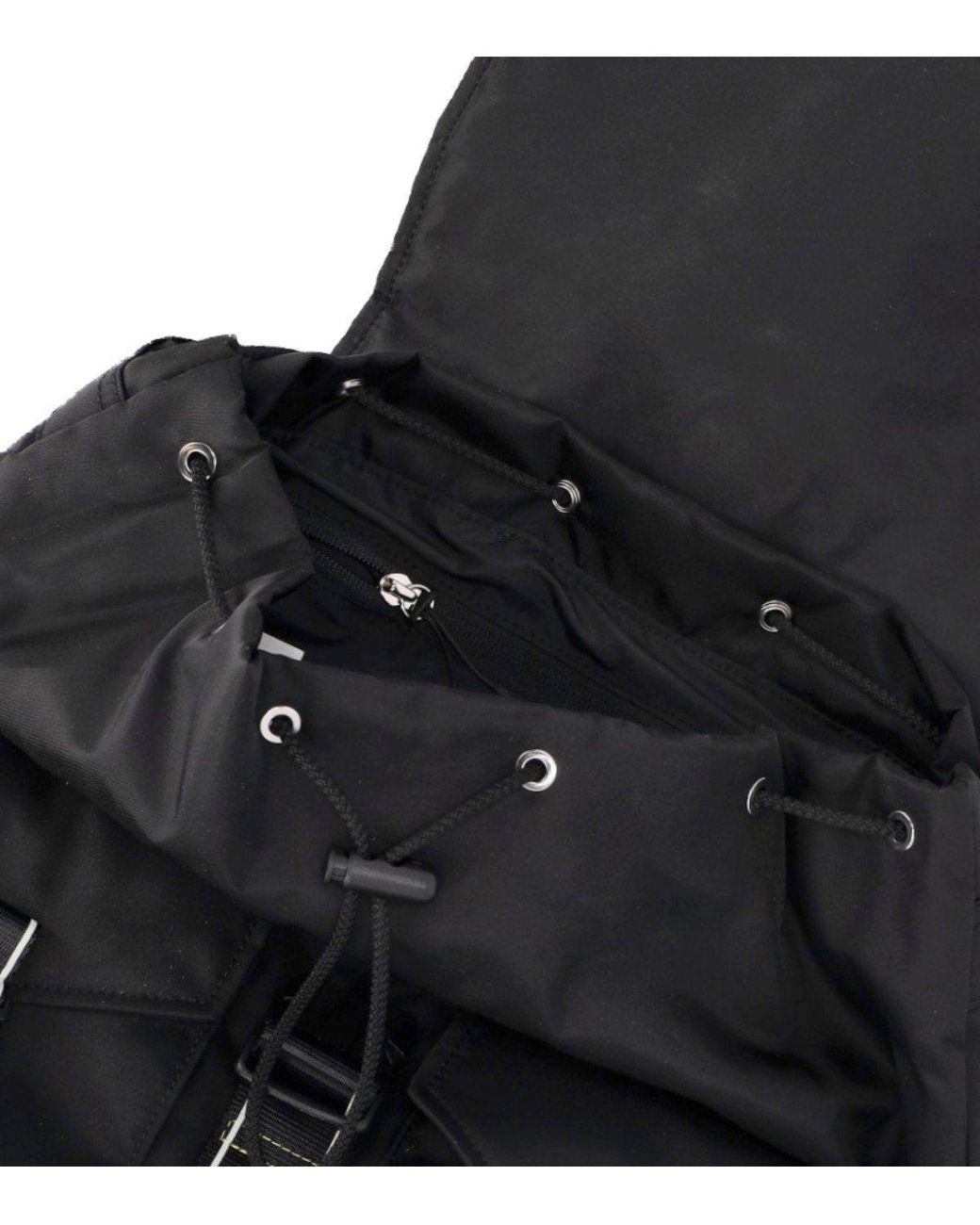 Ganni Black Re-Tech Nylon Backpack