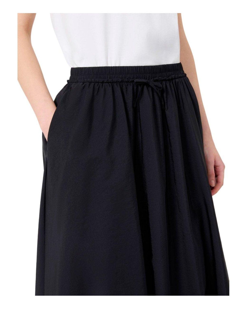 Weekend by Maxmara Black Ciurma Balloon Skirt