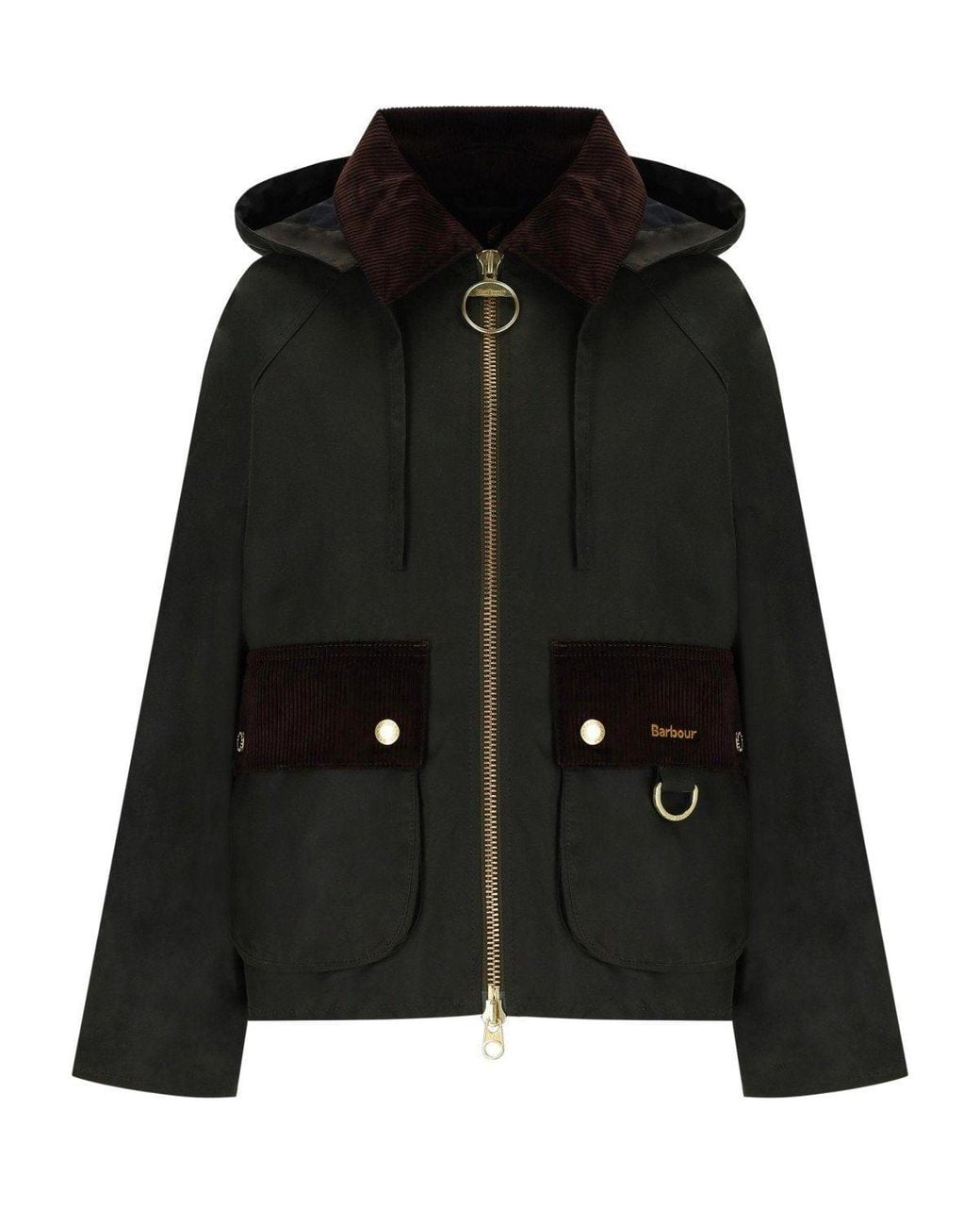 Barbour Black Carville Wax Jacket