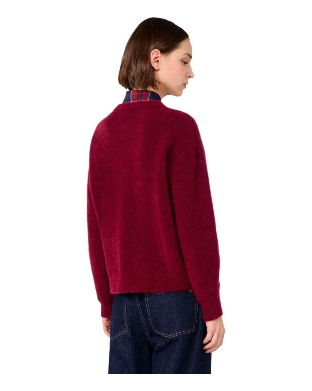 Weekend by Maxmara Red Sweater Tuono Burgundy