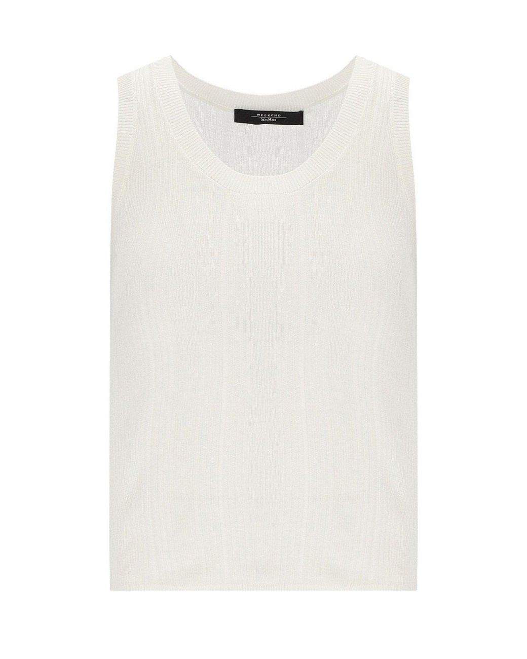 Weekend by Maxmara White Cose Top