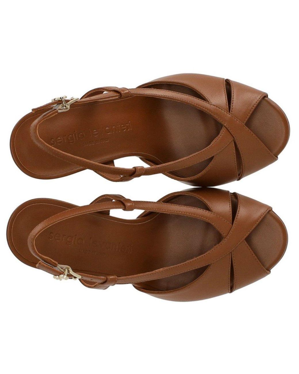 Sergio Levantesi Brown Heide Heeled Sandal
