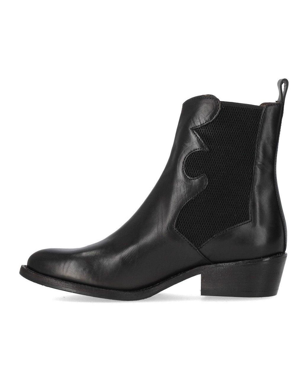Duccio Del Duca Black Texan Bootie
