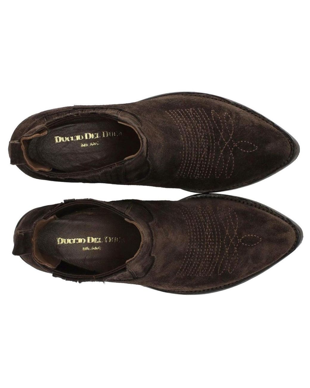 Duccio Del Duca Brown Dark Suede Ankle Boot