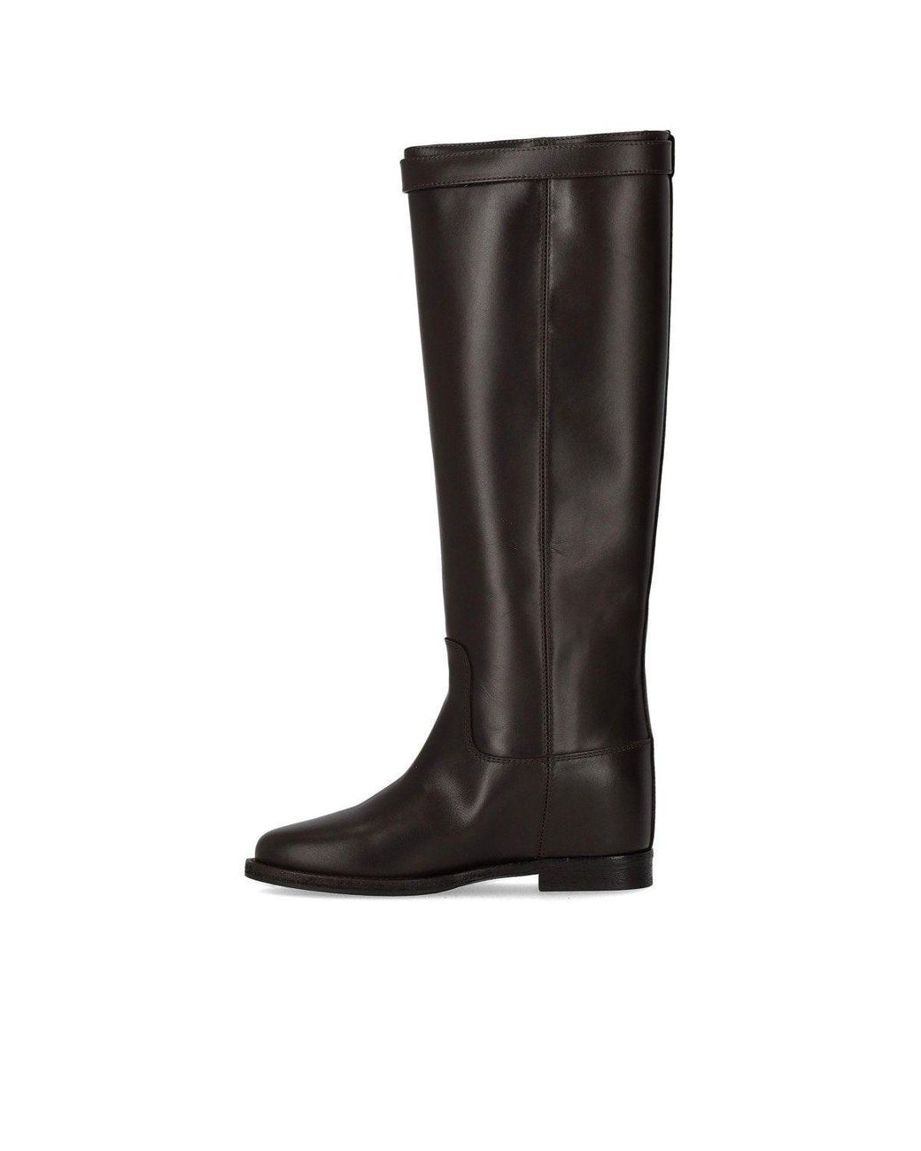 Via Roma 15 Black Santa Monica Dark High Boot With Padlock