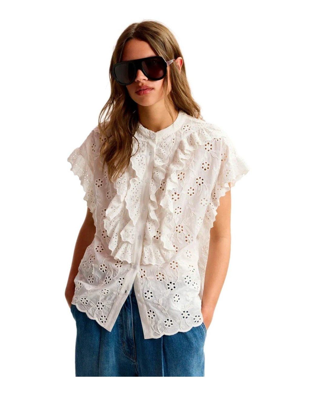 Essentiel Antwerp White Jellaba Shirt