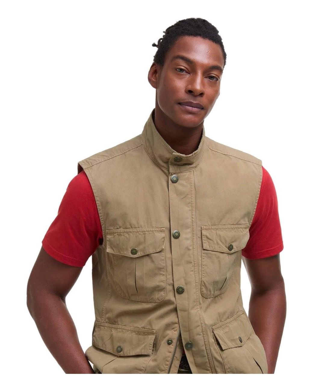 Vests Barbour de hombre de color Green