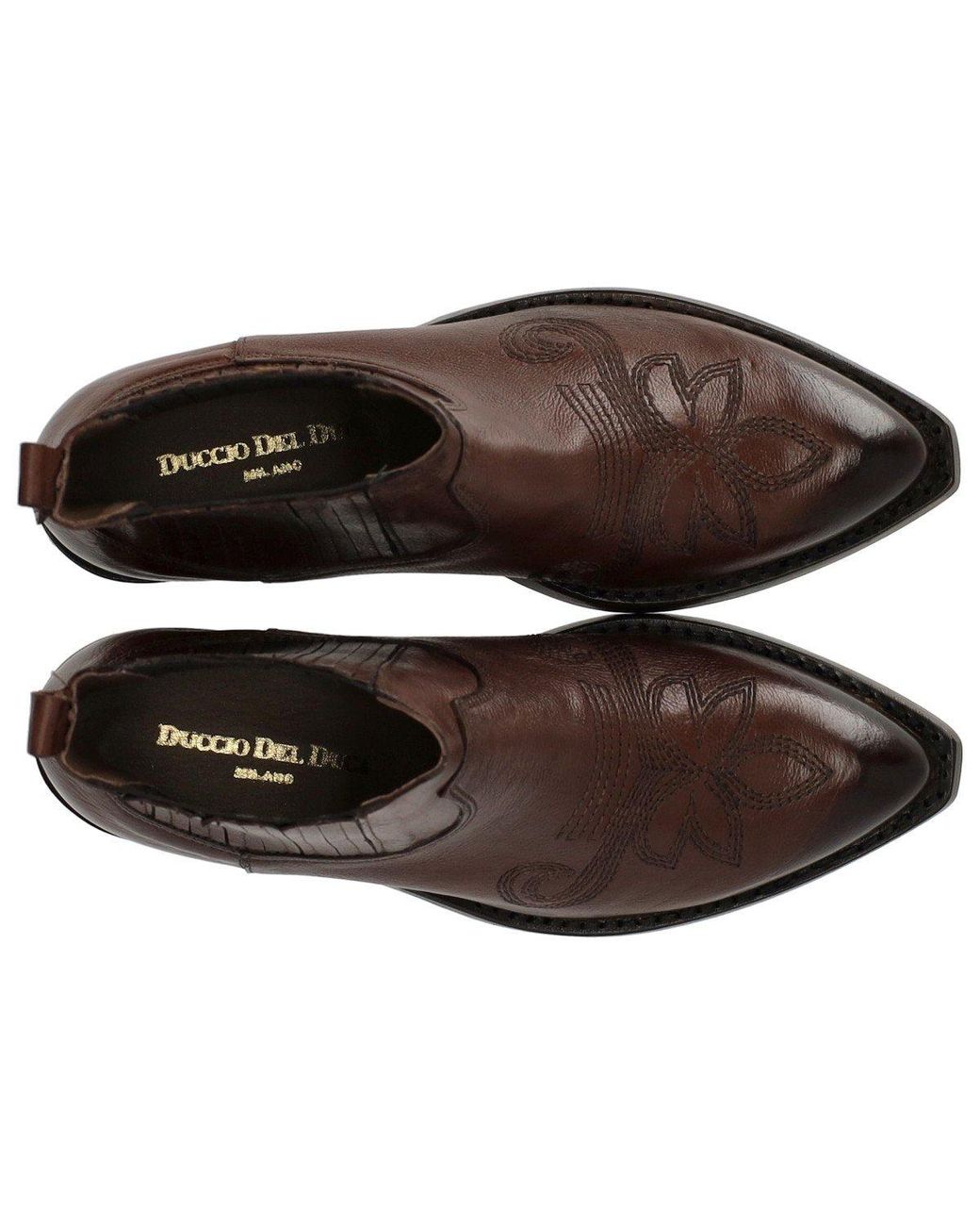 Duccio Del Duca Brown Ebony Texan Ankle Boot