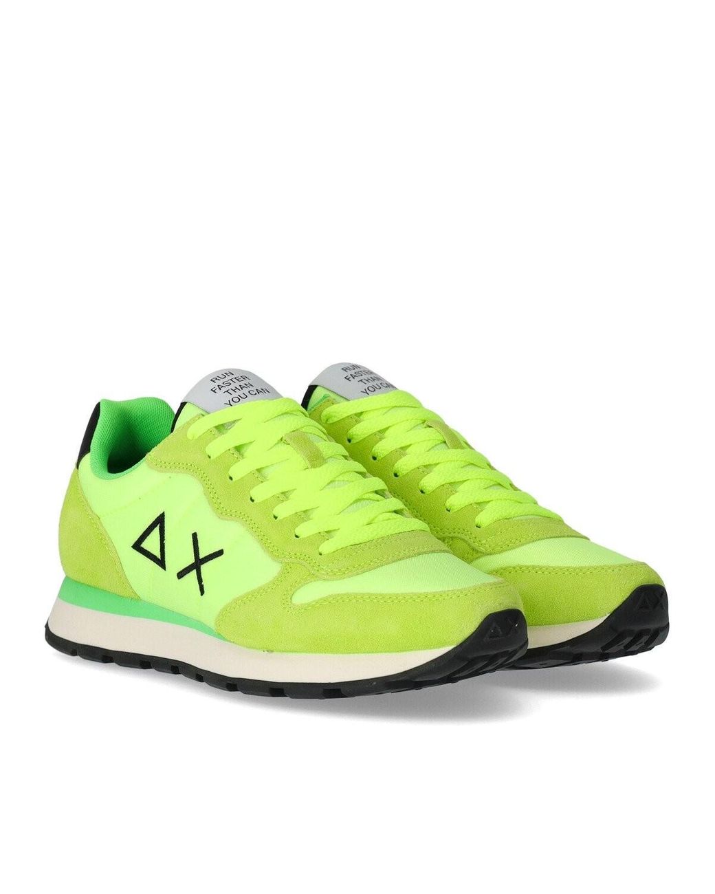 Sun68 Tom Solid Nylon Fluo Sneaker in Green for Men | Lyst
