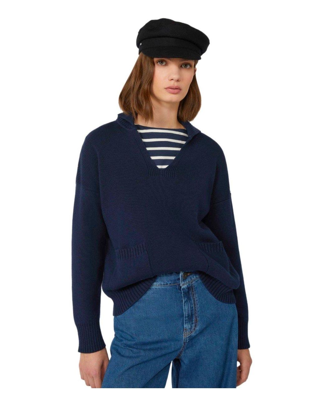 Weekend by Maxmara Saloon Blue Polo Sweater