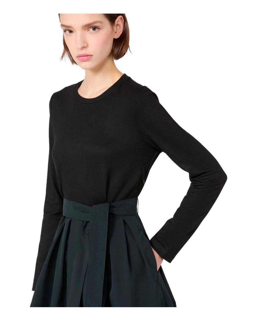 Weekend by Maxmara Black Carioca Dress