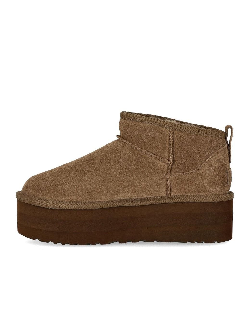 Ugg Brown Boot Classic Ultra Mini Platform Light Bronze