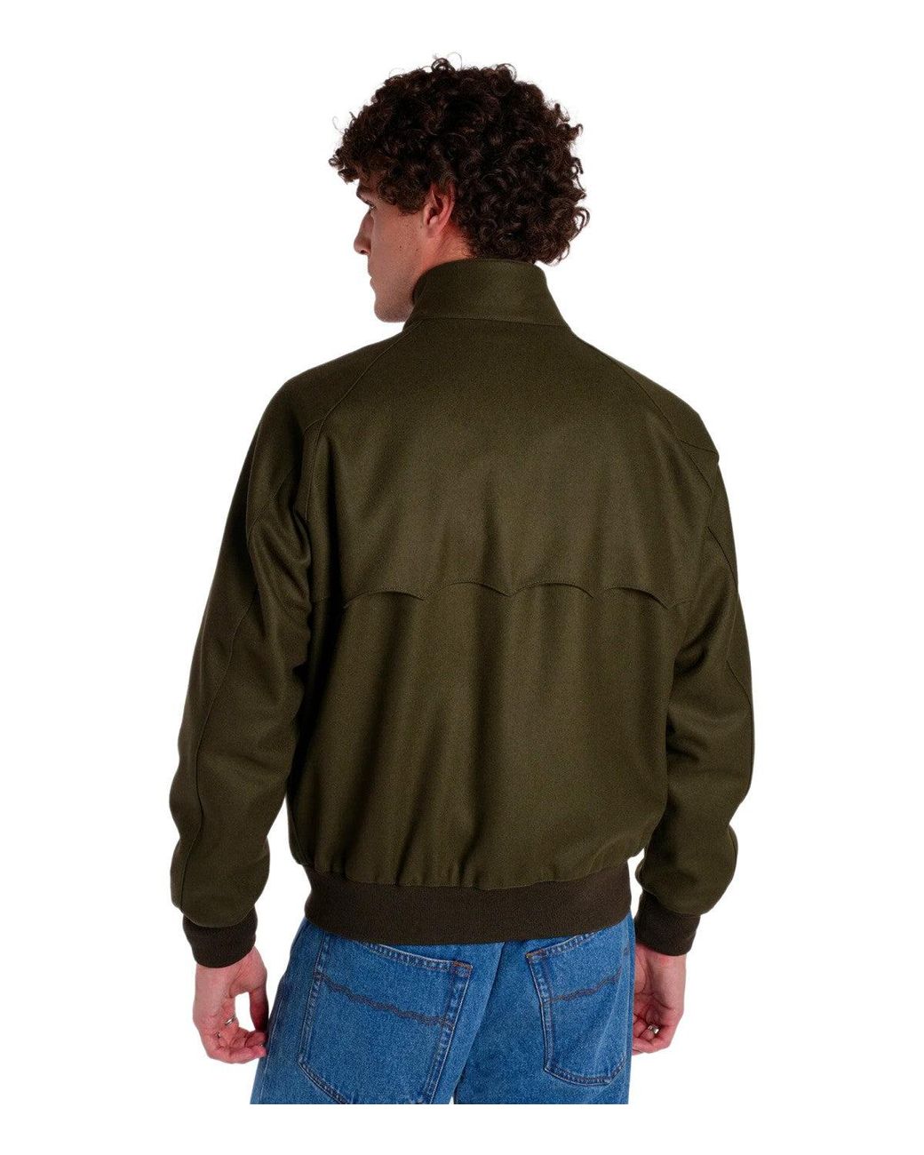 Baracuta Green Bomber Jacket G9 Melton Beech for men