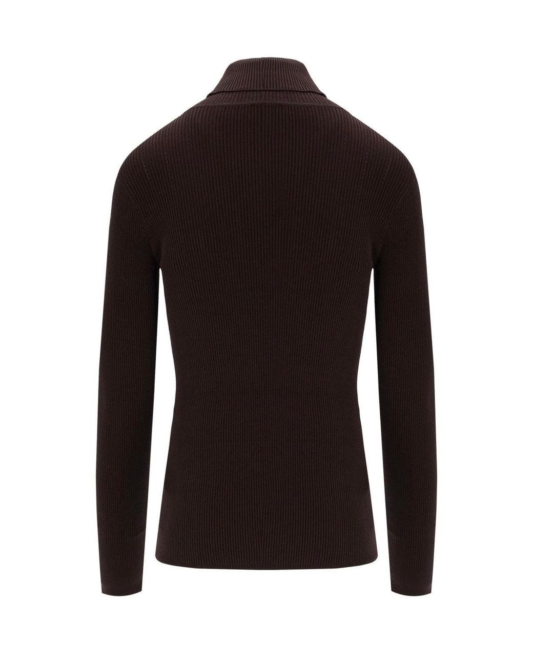 Elisabetta Franchi Black Polo Neck Jumper