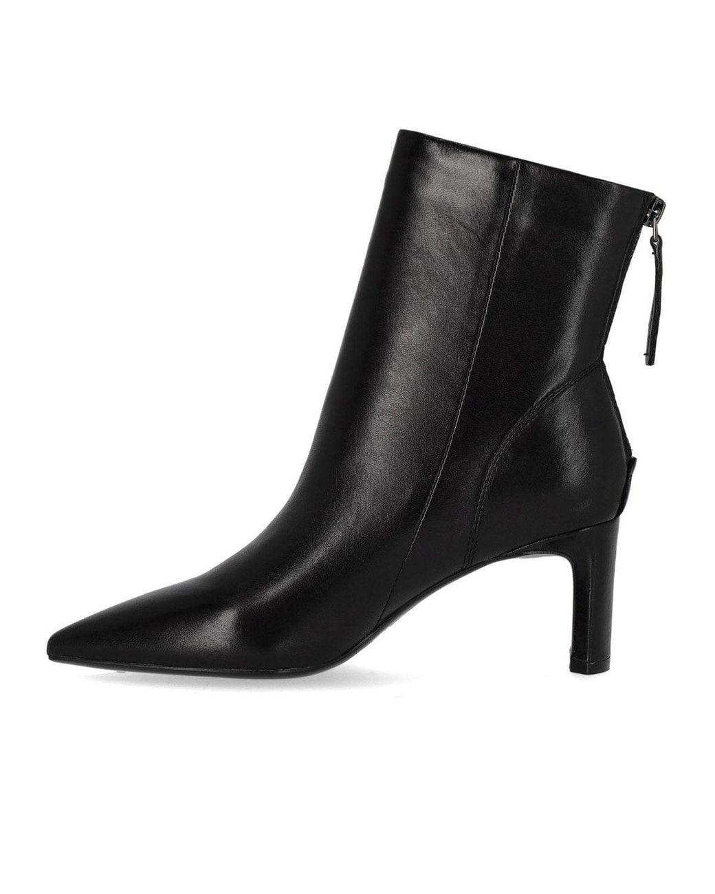 MISS OLIVIA Black Gaia Heeled Ankle Boot
