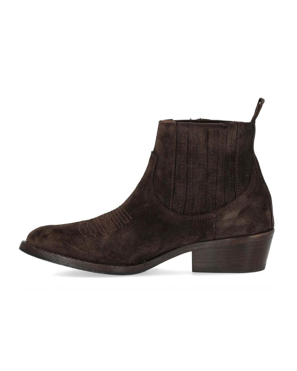 Duccio Del Duca Brown Dark Suede Ankle Boot