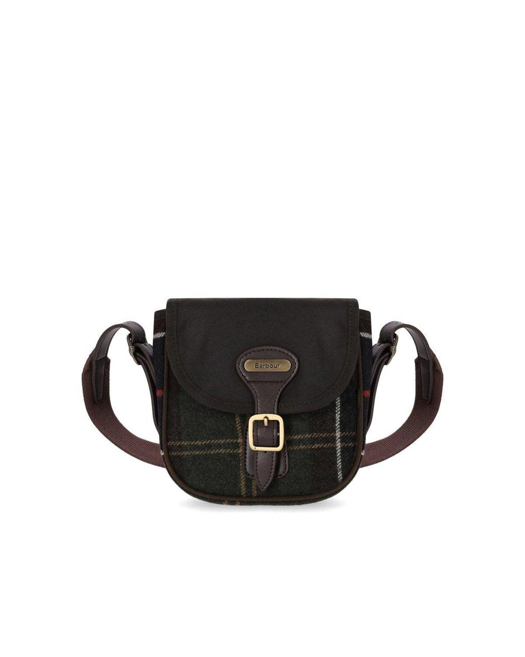 Barbour Black Whitley Tartan Crossbody Bag