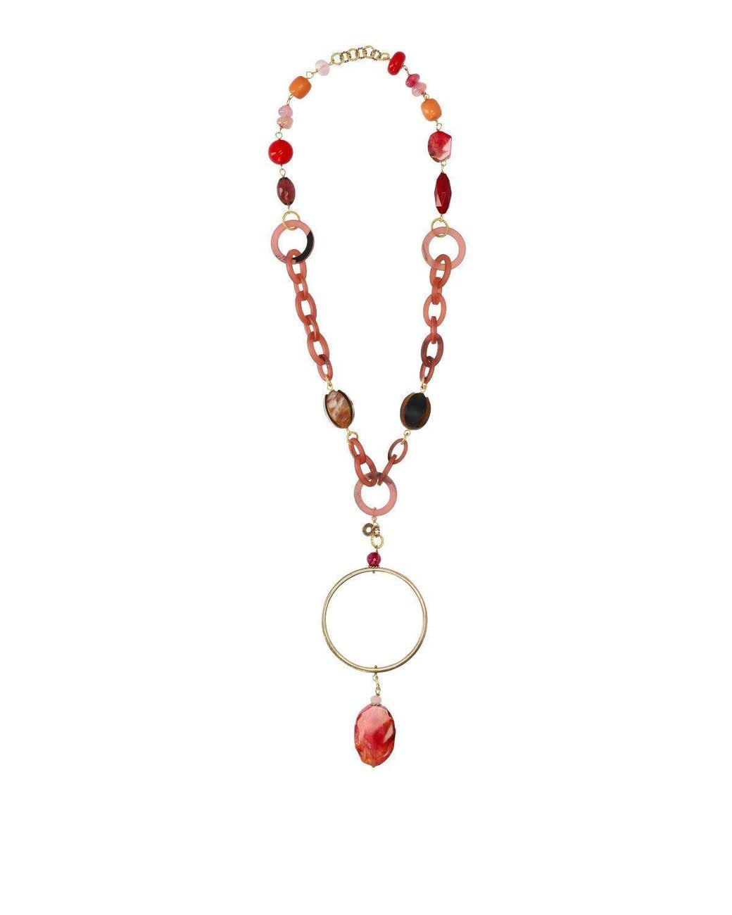 Almala White Àlmala Metal Necklace