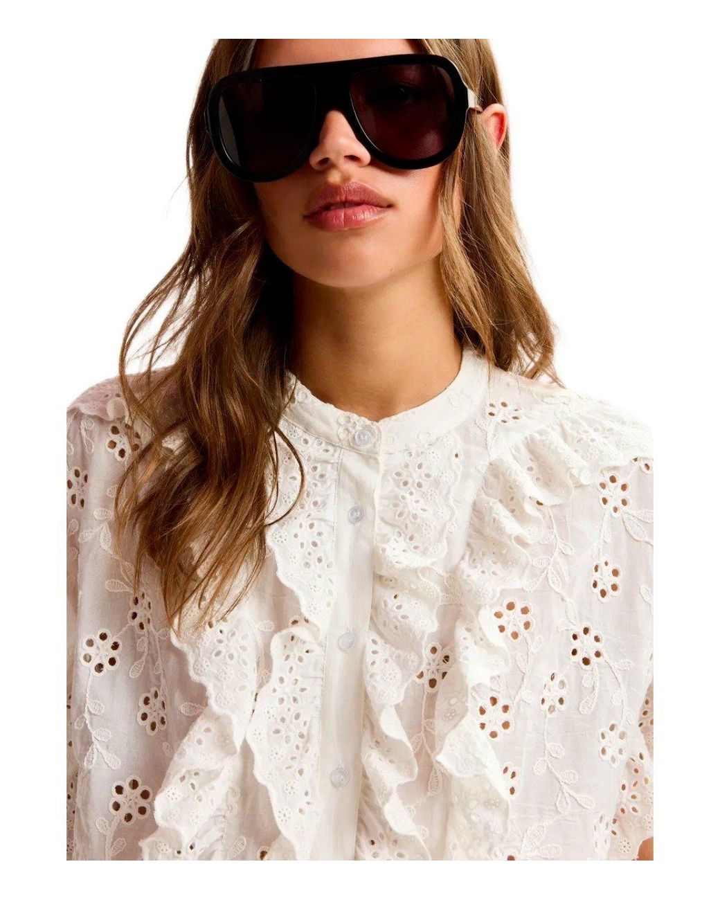 Essentiel Antwerp White Jellaba Shirt