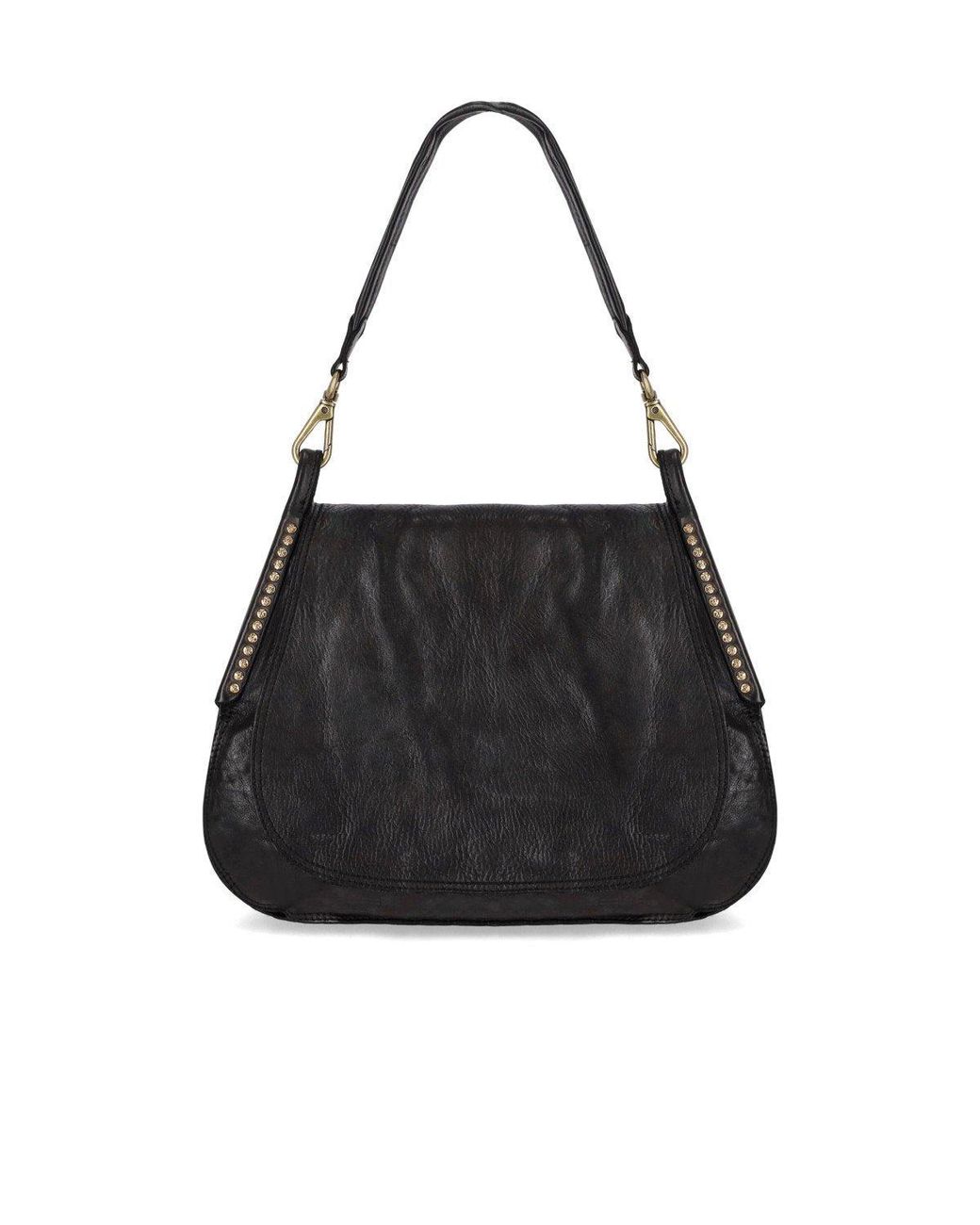 Campomaggi Black Enza Shoulder Bag