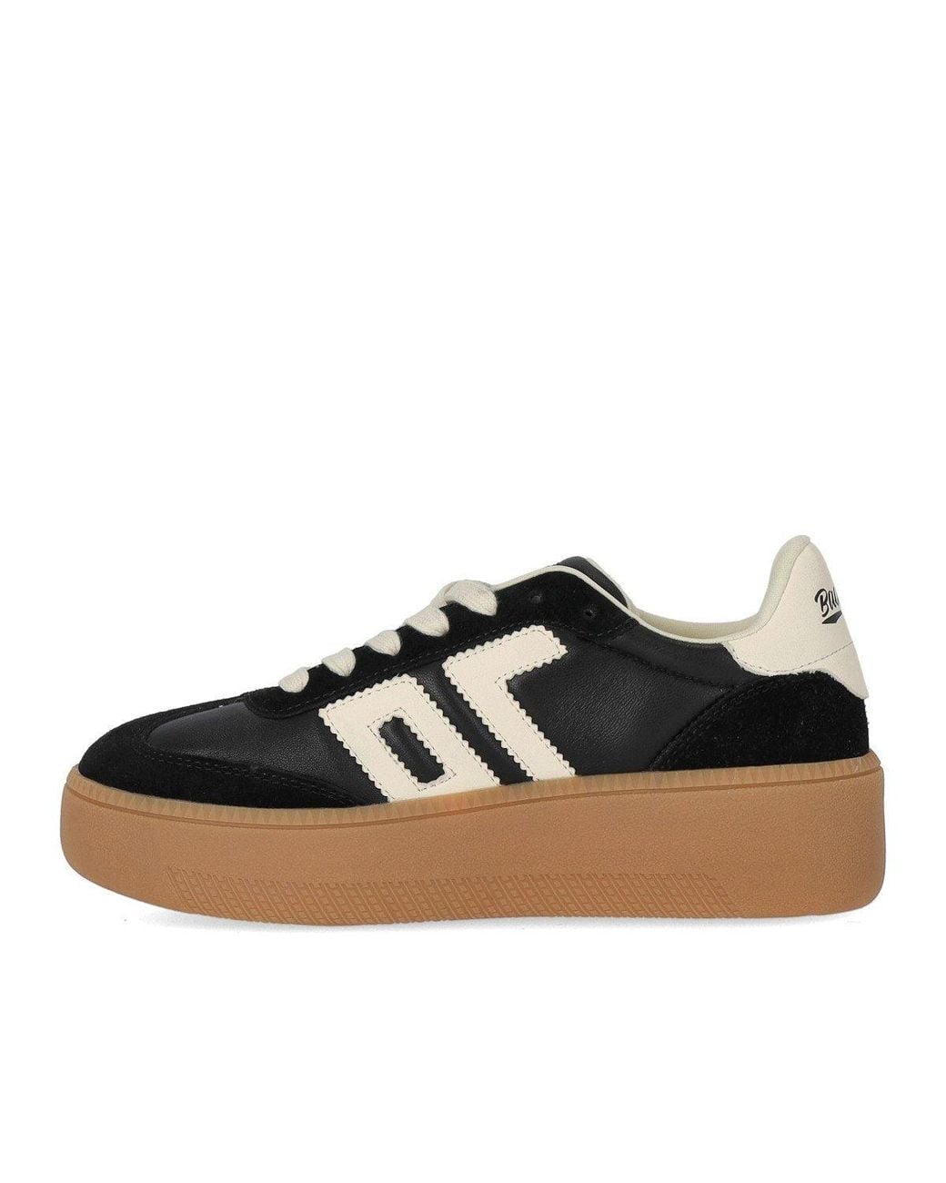 Back70 Black Xxl Leather Sneaker
