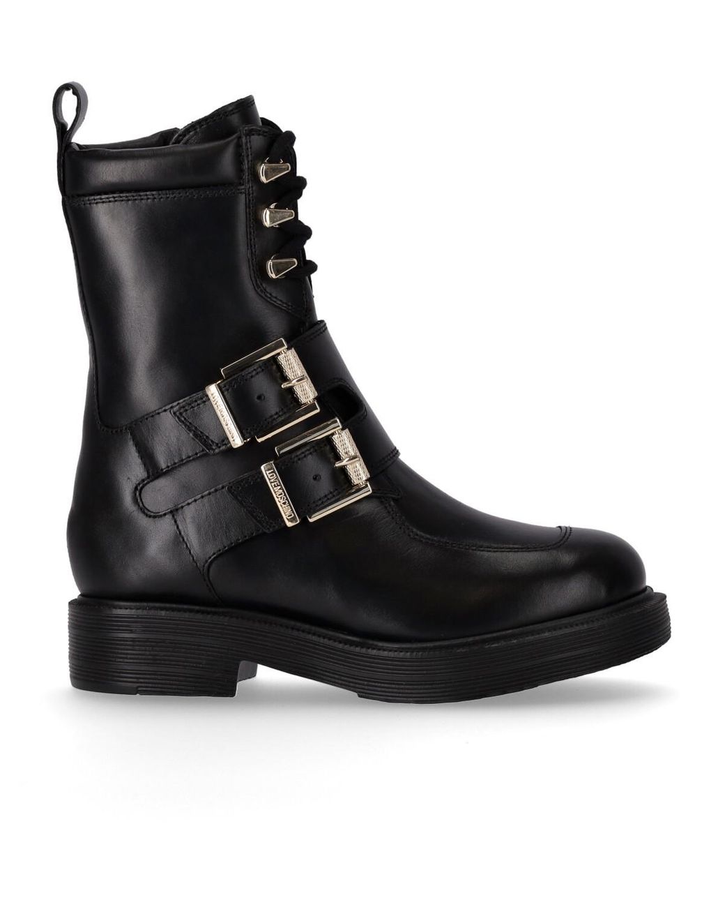 Dames Dames Schoenen voor voor Laarzen voor Enkellaarzen Love Moschino  Laarzen Met Logoplakkaat in het Zwart allware.com.br