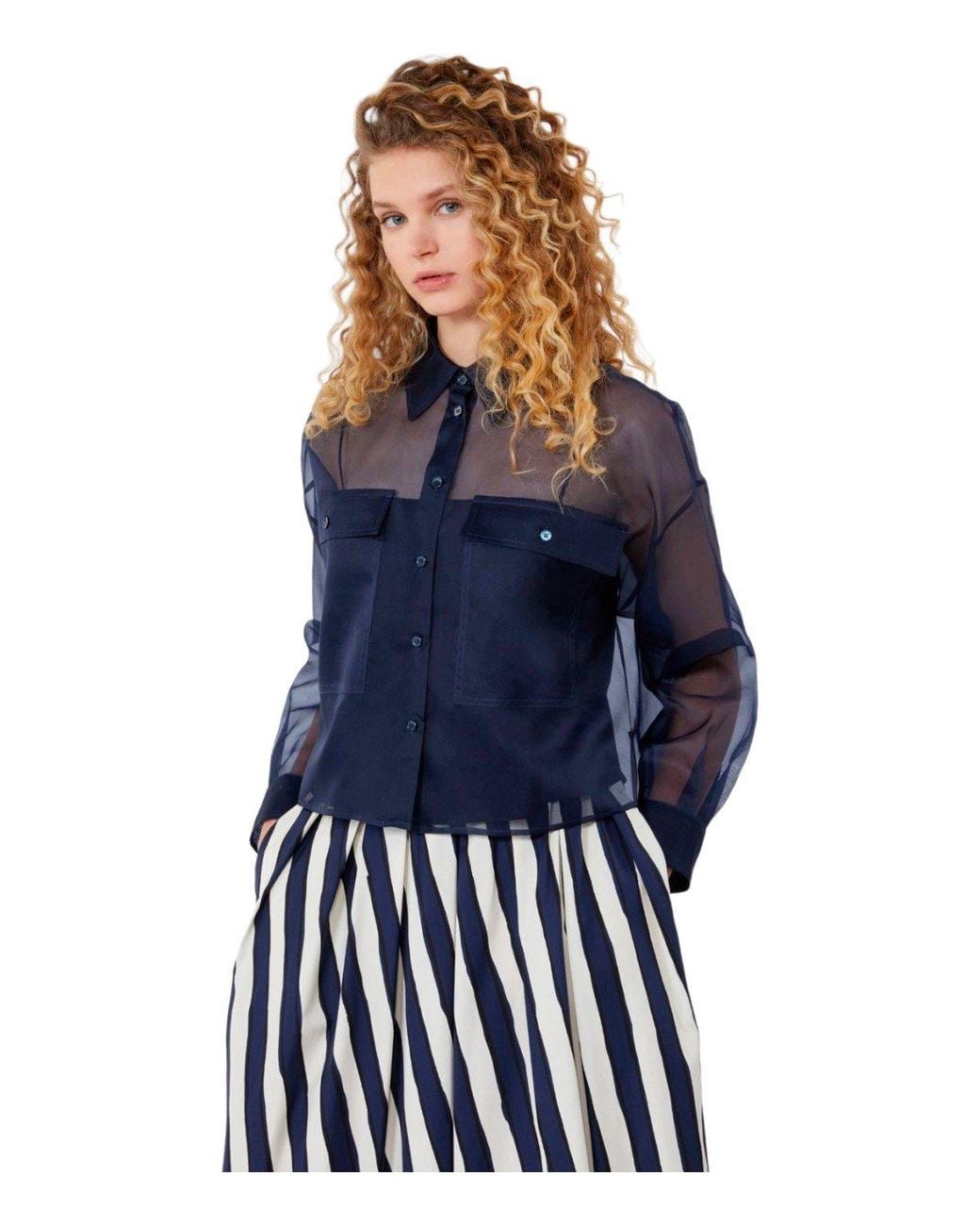 Weekend by Maxmara Blue Colomba Shirt