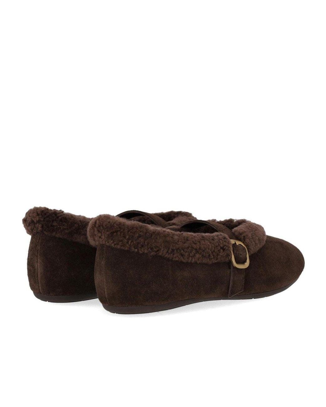 MISS OLIVIA Brown Lou Ballet Flat Shoe