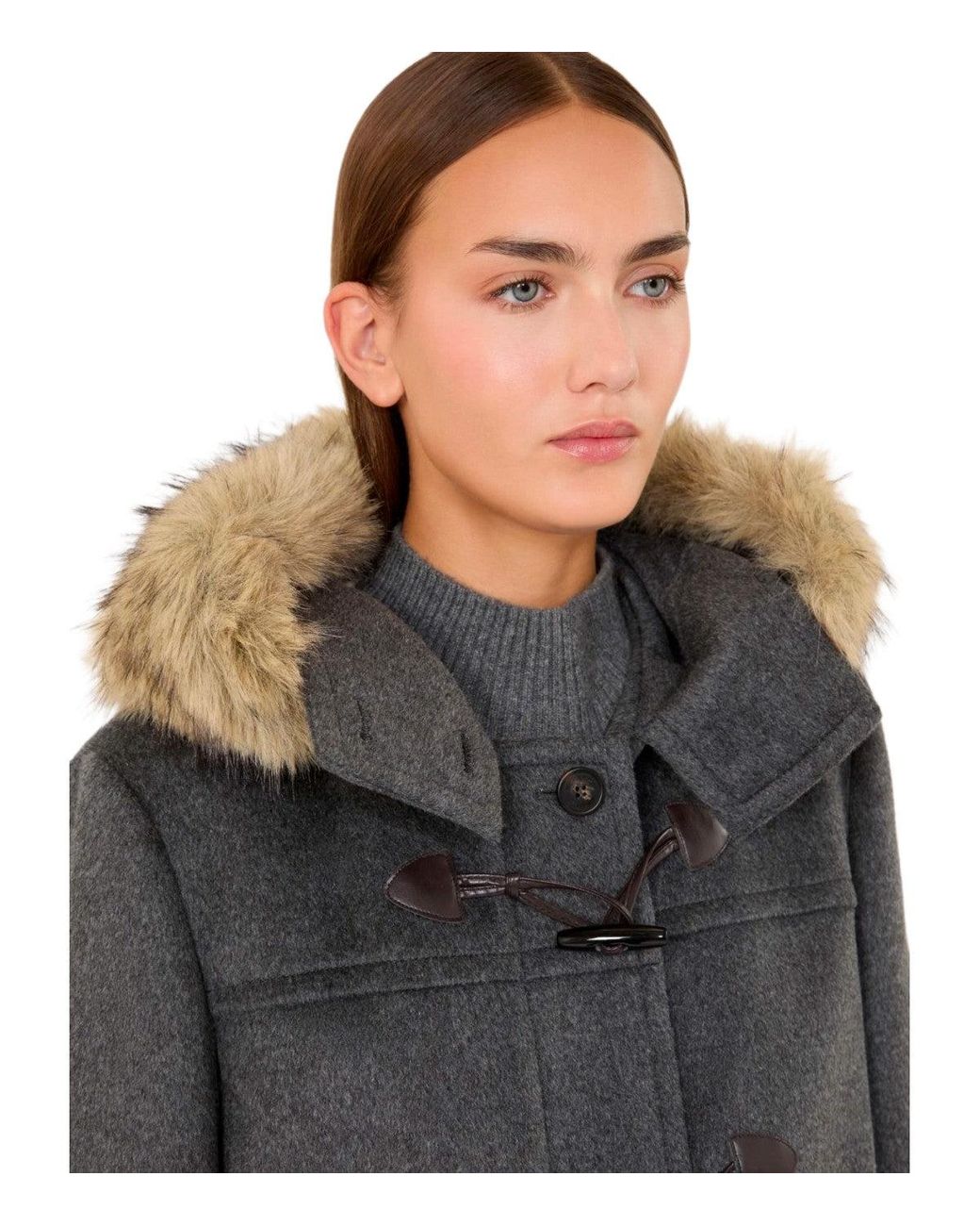 Weekend by Maxmara Gray Coat Epica
