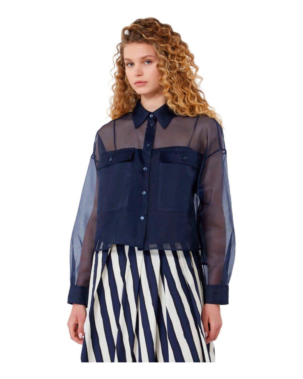 Weekend by Maxmara Blue Colomba Shirt